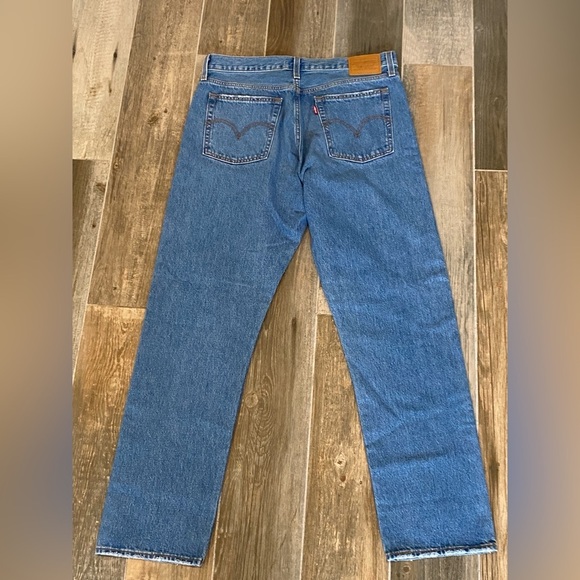 Levis Premium Wedgie 31 Straight Jeans Women's Big E denim Button Fly - Picture 5 of 9